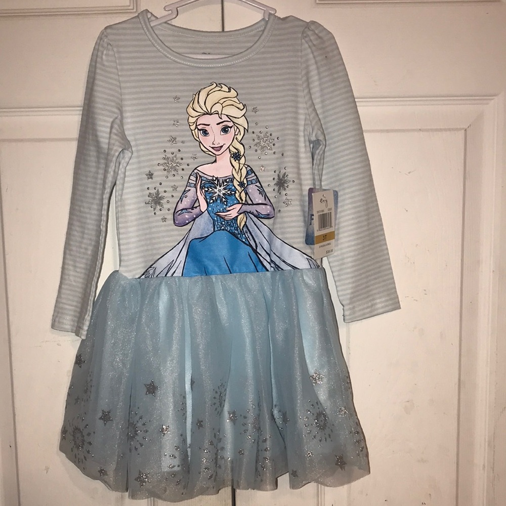 NWT Disney Frozen Elsa Sparkle Dress